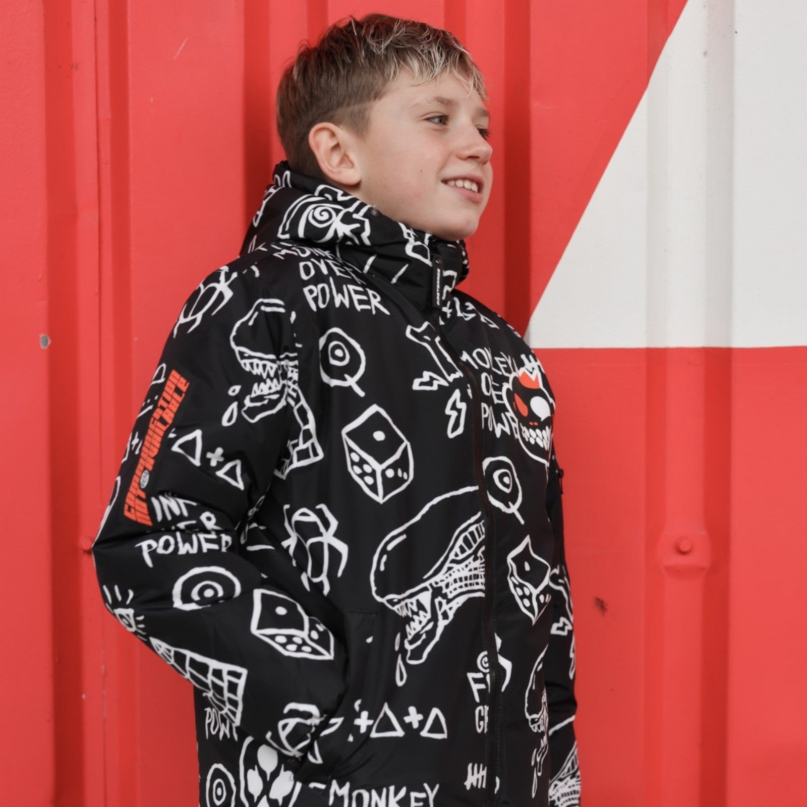 FirstGrade "Pictogram" Vinterjakke - Sort