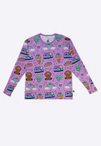 Jas & Mika "Dreams" Pyjamas Sæt - Lilla (2 Dele, Trøje og Bukser)