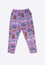 Jas & Mika "Dreams" Pyjamas Sæt - Lilla (2 Dele, Trøje og Bukser)