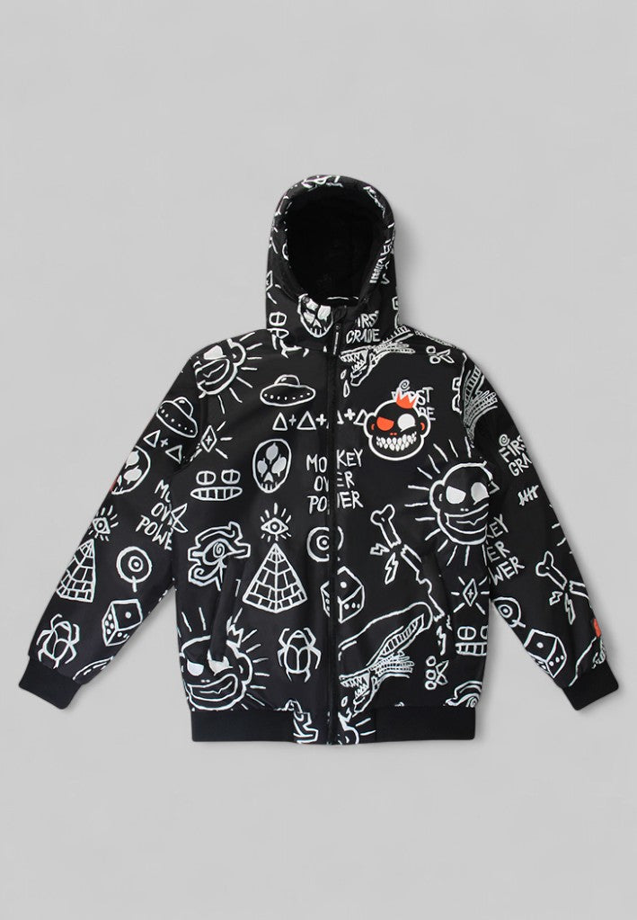 FirstGrade "Pictogram" Vinterjakke - Sort