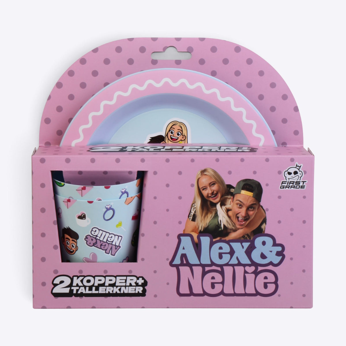 Alex & Nellie Kop- & Tallerkensæt