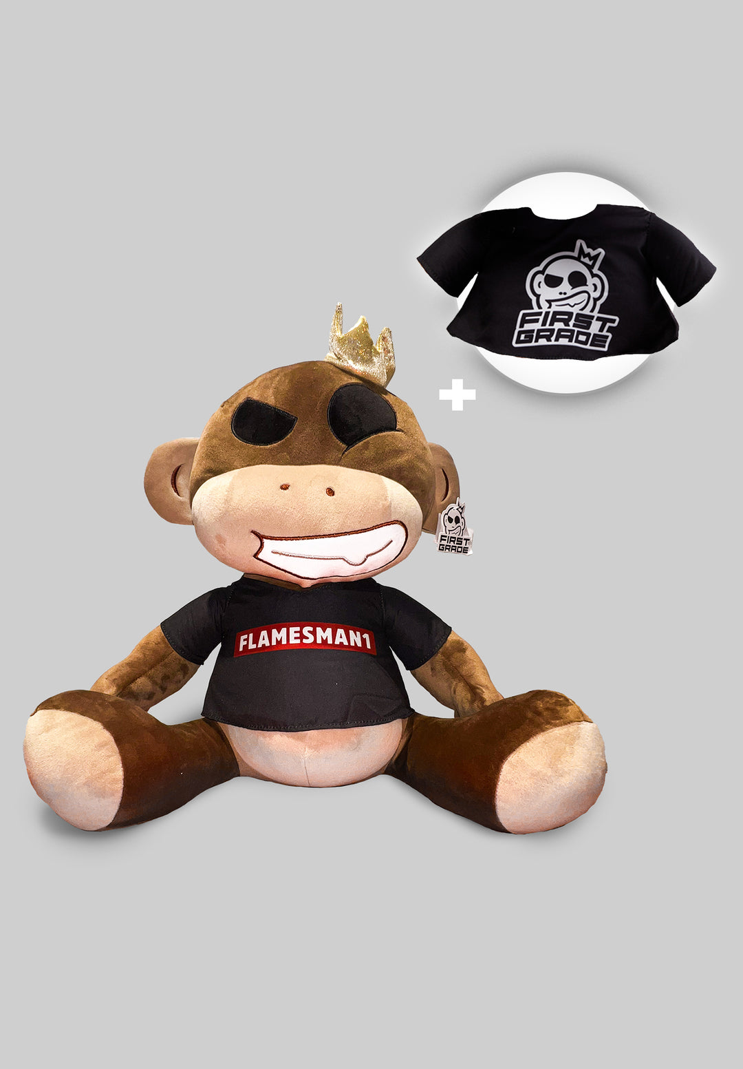 "Monkey" Teddy + Flamesman1 t-shirt