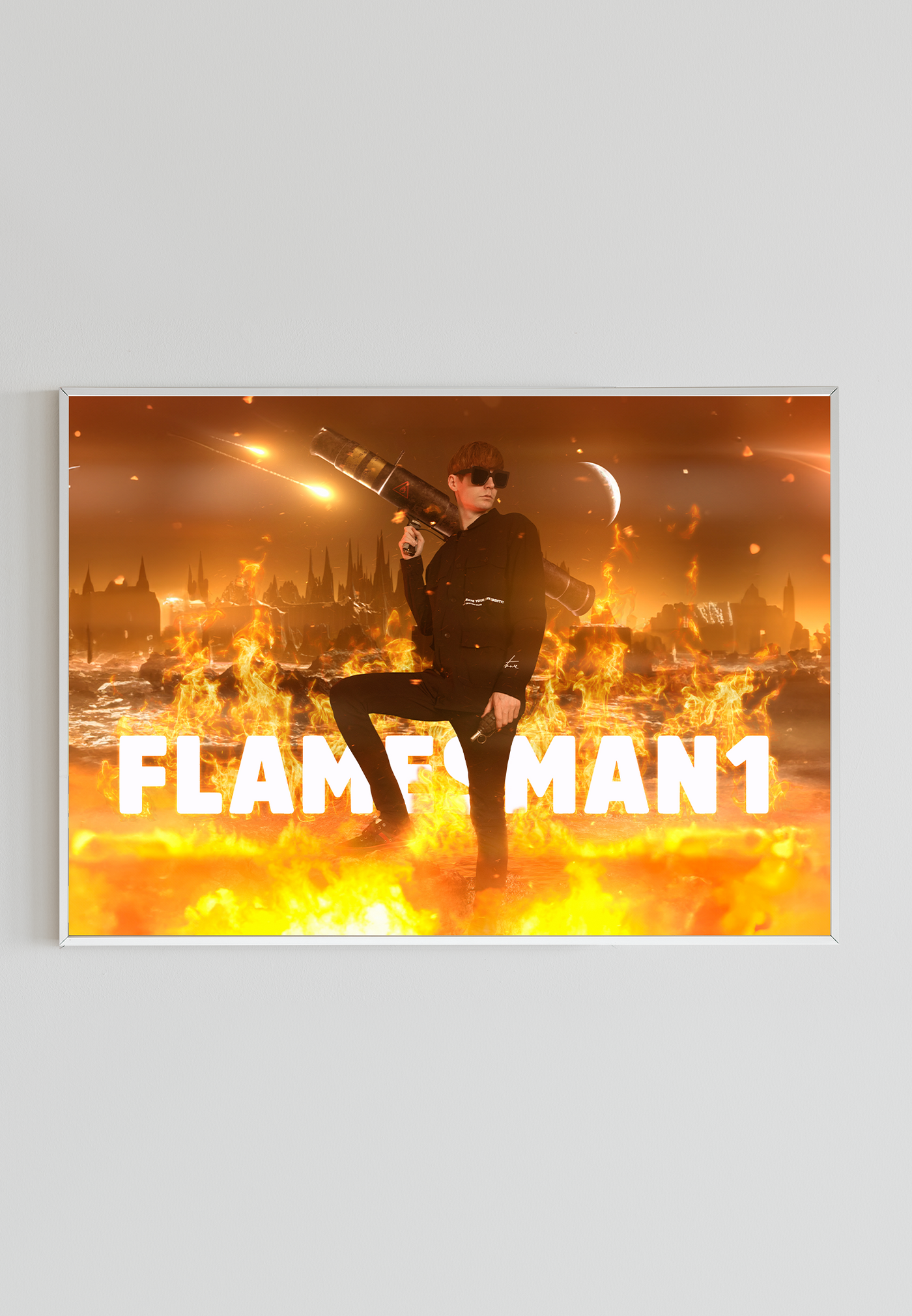 Flamesman1 - Fire Blaze Plakat