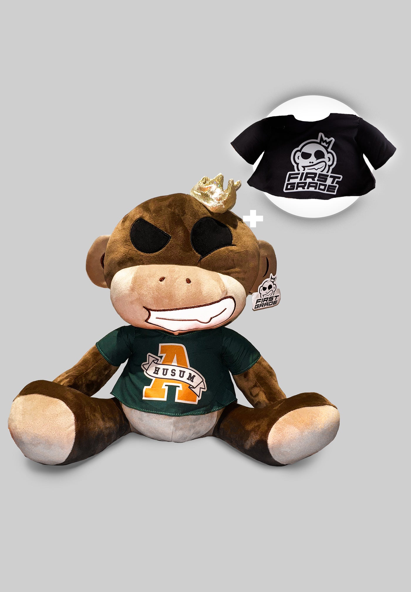 "Monkey" Bamse + HUSUM t-shirt