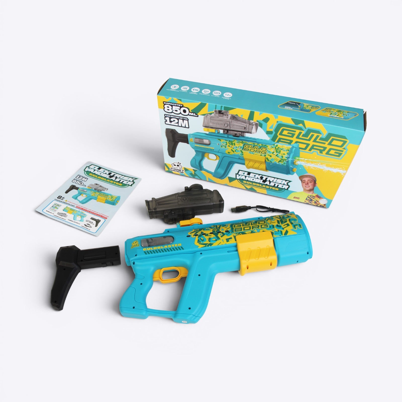Guldborg elektrisk vandpistol - Guldblaster