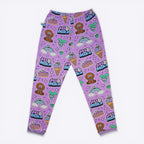 Jas & Mika "Dreams" Pyjamas Sæt - Lilla (2 Dele, Trøje og Bukser)