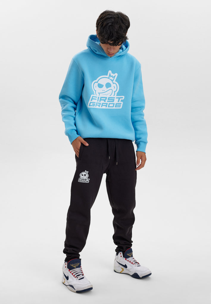 FirstGrade - CLUB / LOGO - Light blue hoodie 