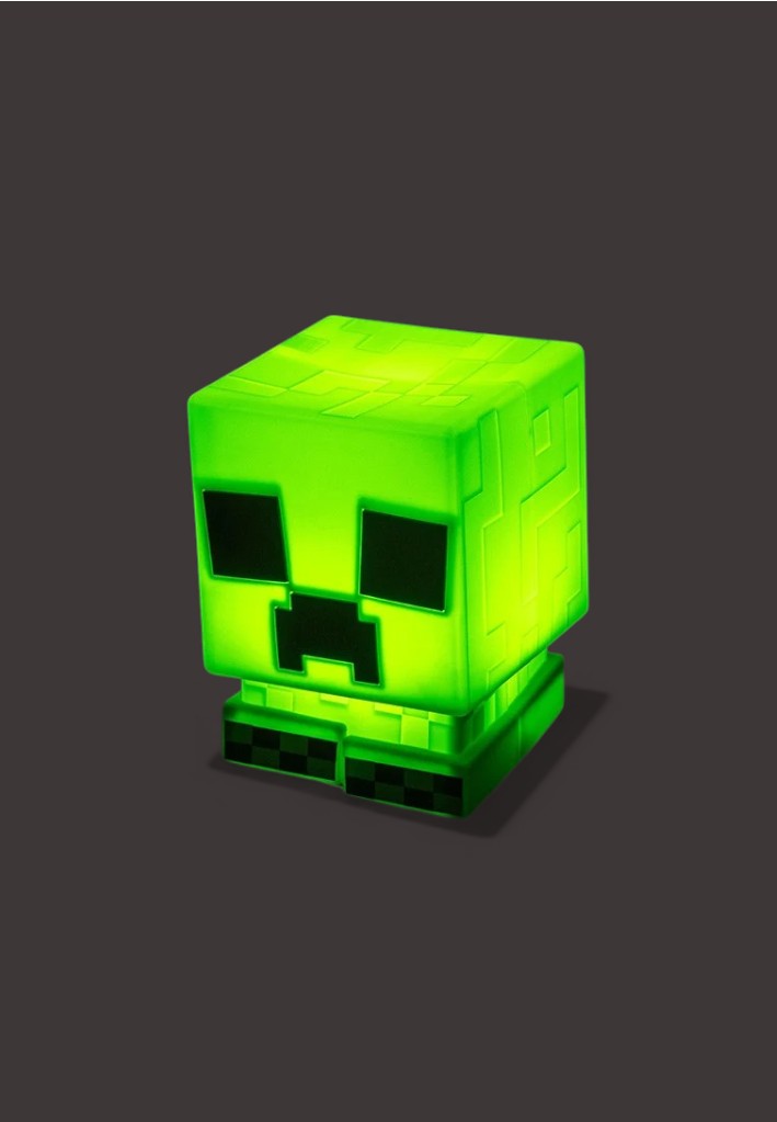 Minecraft Creeper SquishyGlo Silicone lys/lampe genopladelig
