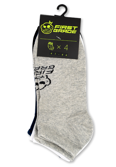 4-pack FirstGrade ankle socks