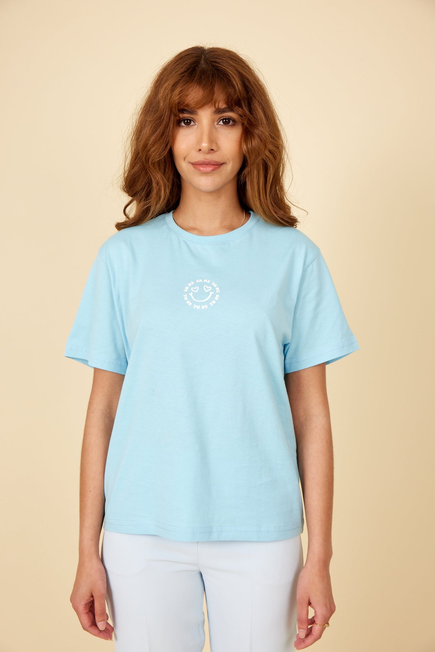ONME T-shirt Happy Blue