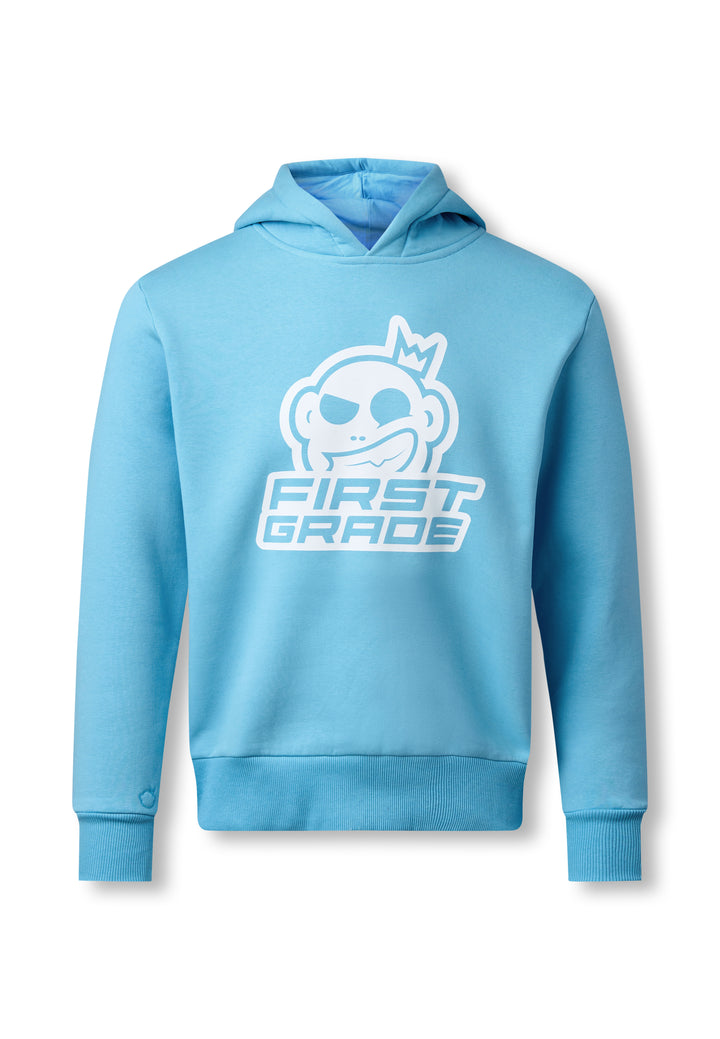 FirstGrade - CLUB / LOGO - Light blue hoodie 