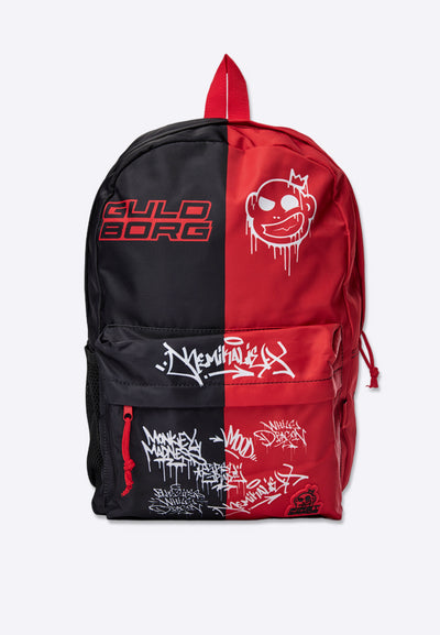 Guldborg - Red Grafitti - Backpack / Skoletaske